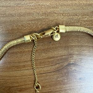 Madewell Gold Herringbone Chain Necklace